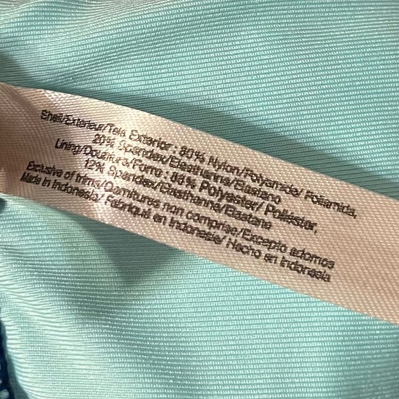 NWT Adore Me XL Landa Tropical Turquoise Dark Blue Palm Leaf Print Bikini Bottom - Picture 9 of 9